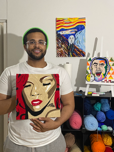 Rihanna - Loud - Yarn Painting