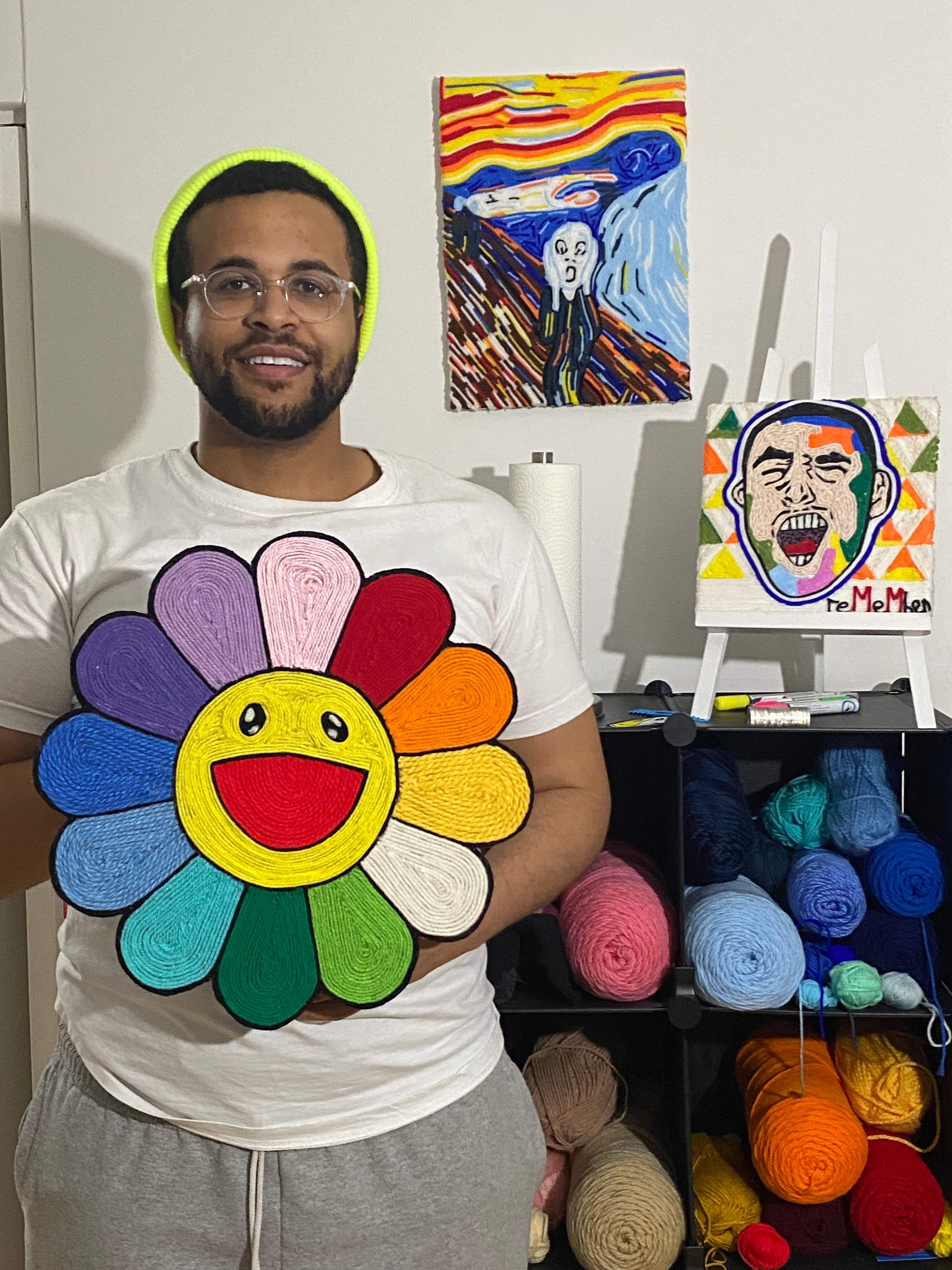 Takashi Murakami Flower in Yarn