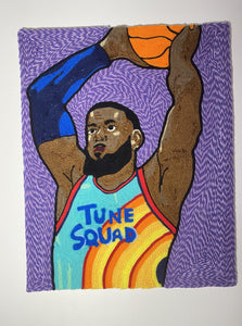 Lebron James - Space Jam - A New Legacy - Yarn Painting