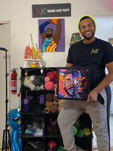 Kid Cudi - Man on the Moon III - Original Yarn Painting