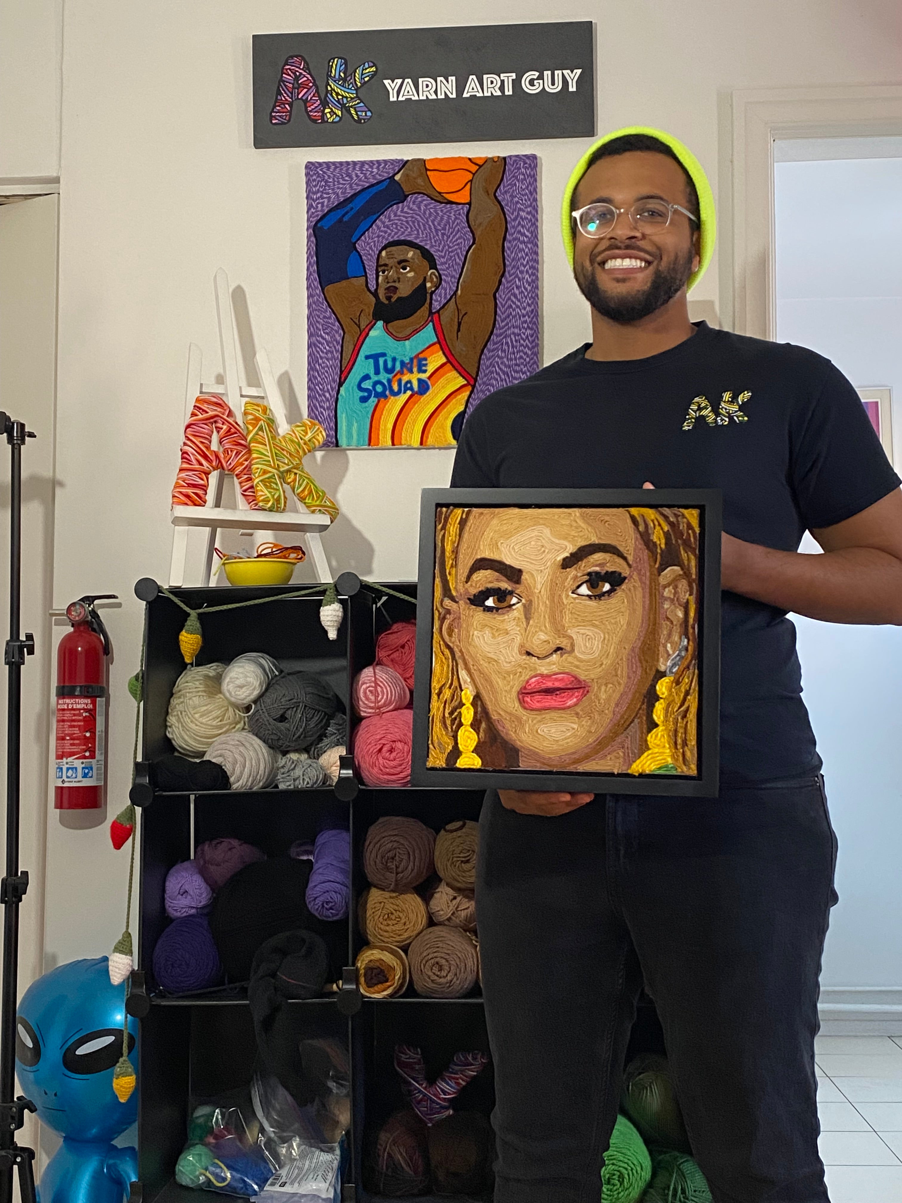 Beyonce Original Yarn Portrait