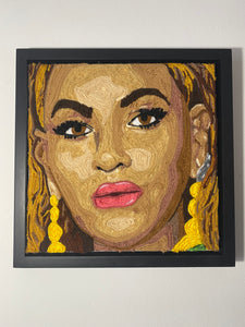 Beyonce Original Yarn Portrait