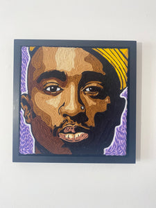 Tupac Shakur Original Yarn Portrait