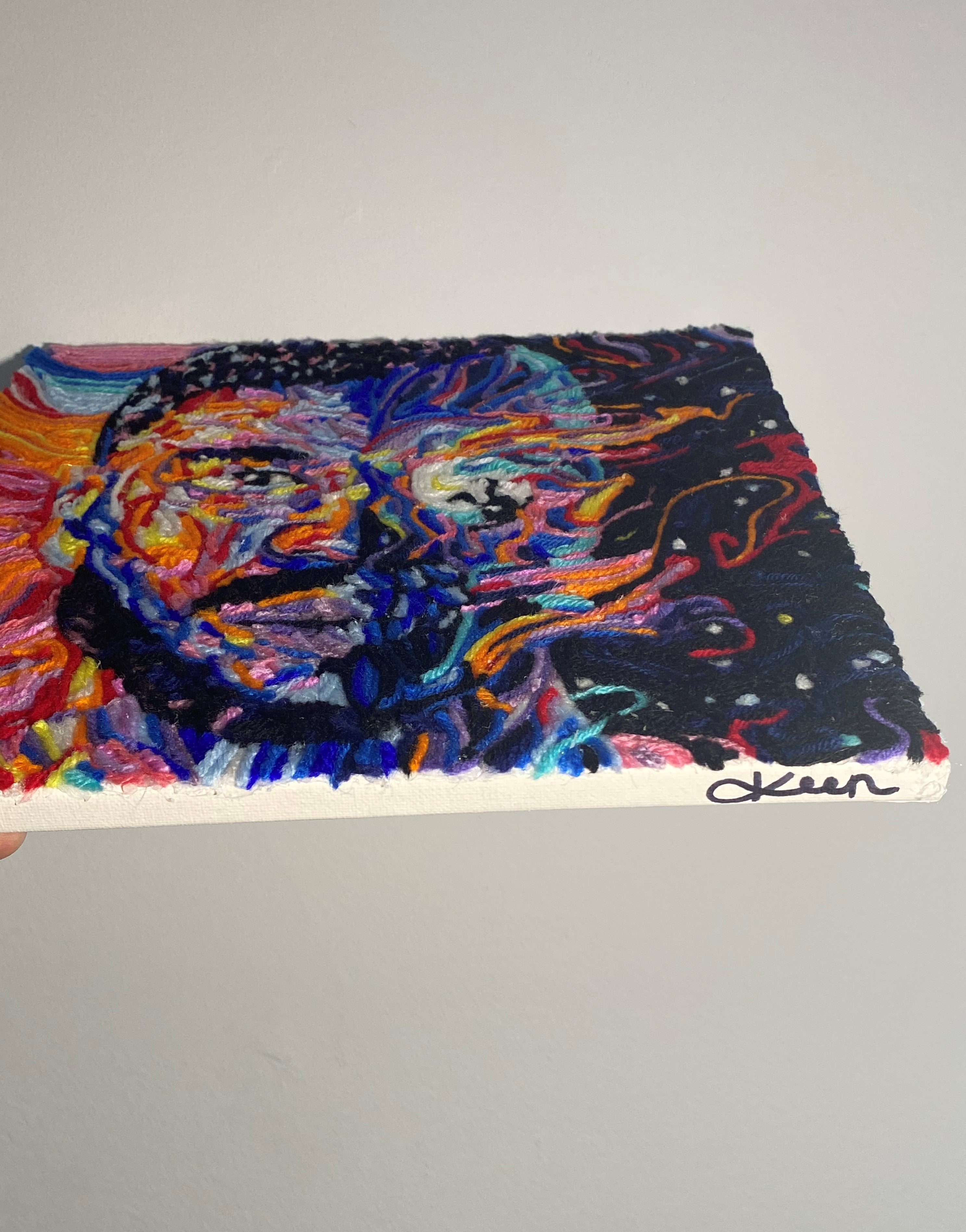 Kid Cudi - Man on the Moon III - Original Yarn Painting