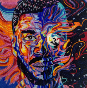 Kid Cudi - Man on the Moon III - Original Yarn Painting